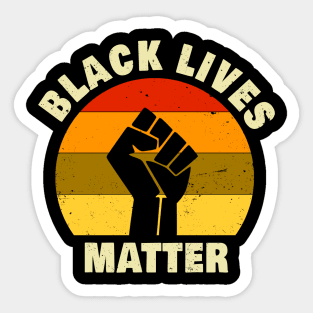 Black Lives Matter BLM Retro Sticker